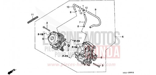 CARBURATEUR (ENS.) NT650V2 de 2002